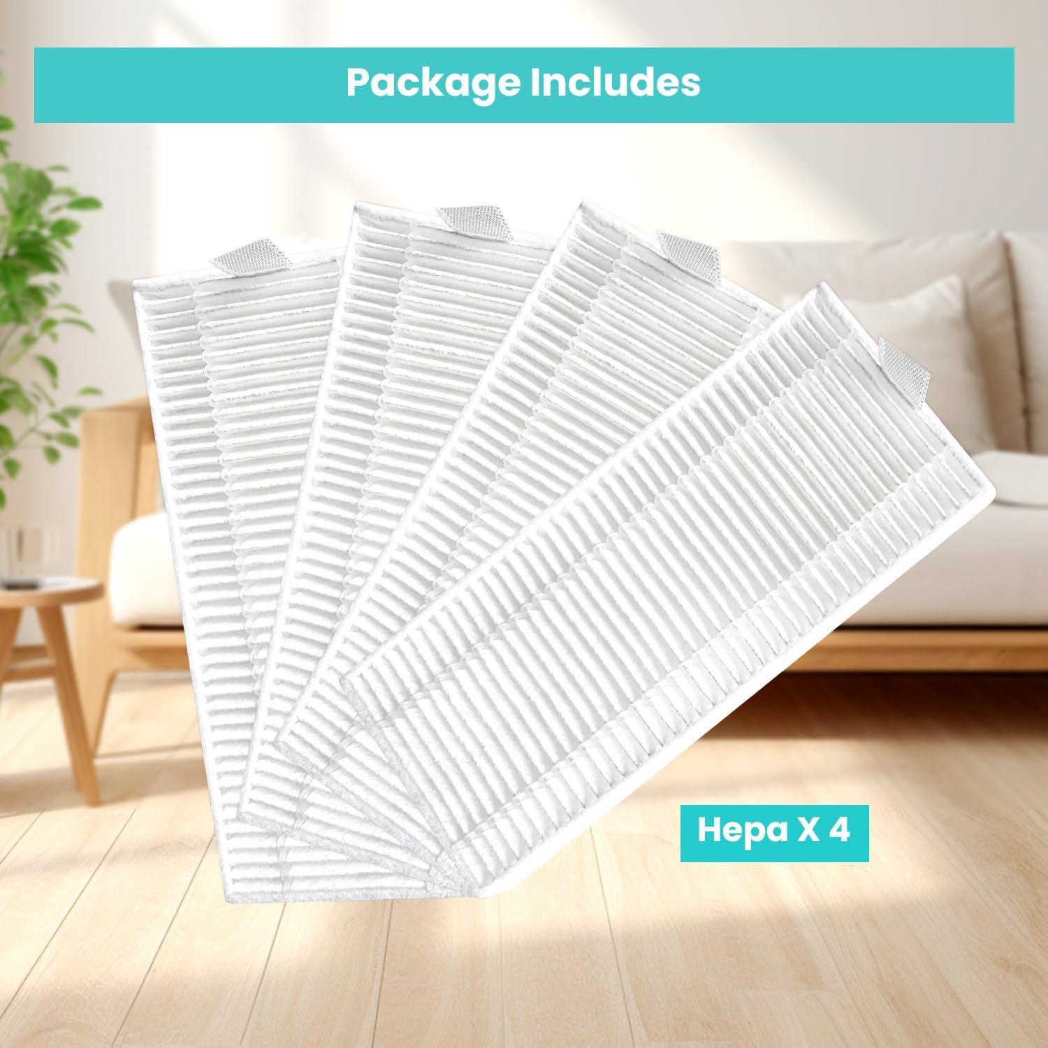 image:imageLefant 4PCS Hepa Filter Replacement Accessories for Lefant M310 Robot Vacuum Cleaner