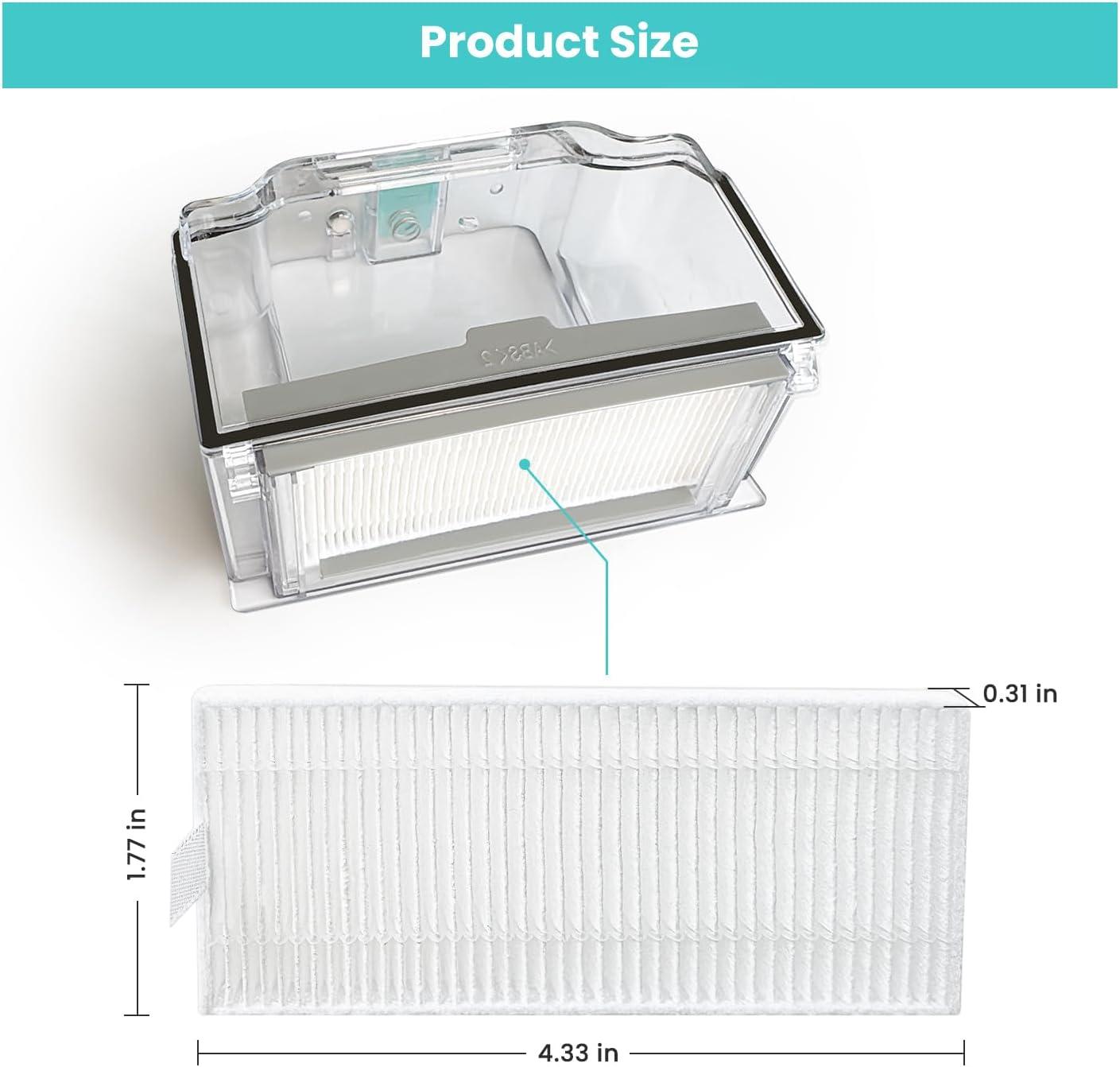 image:imageLefant 4PCS Hepa Filter Replacement Accessories for Lefant M310 Robot Vacuum Cleaner