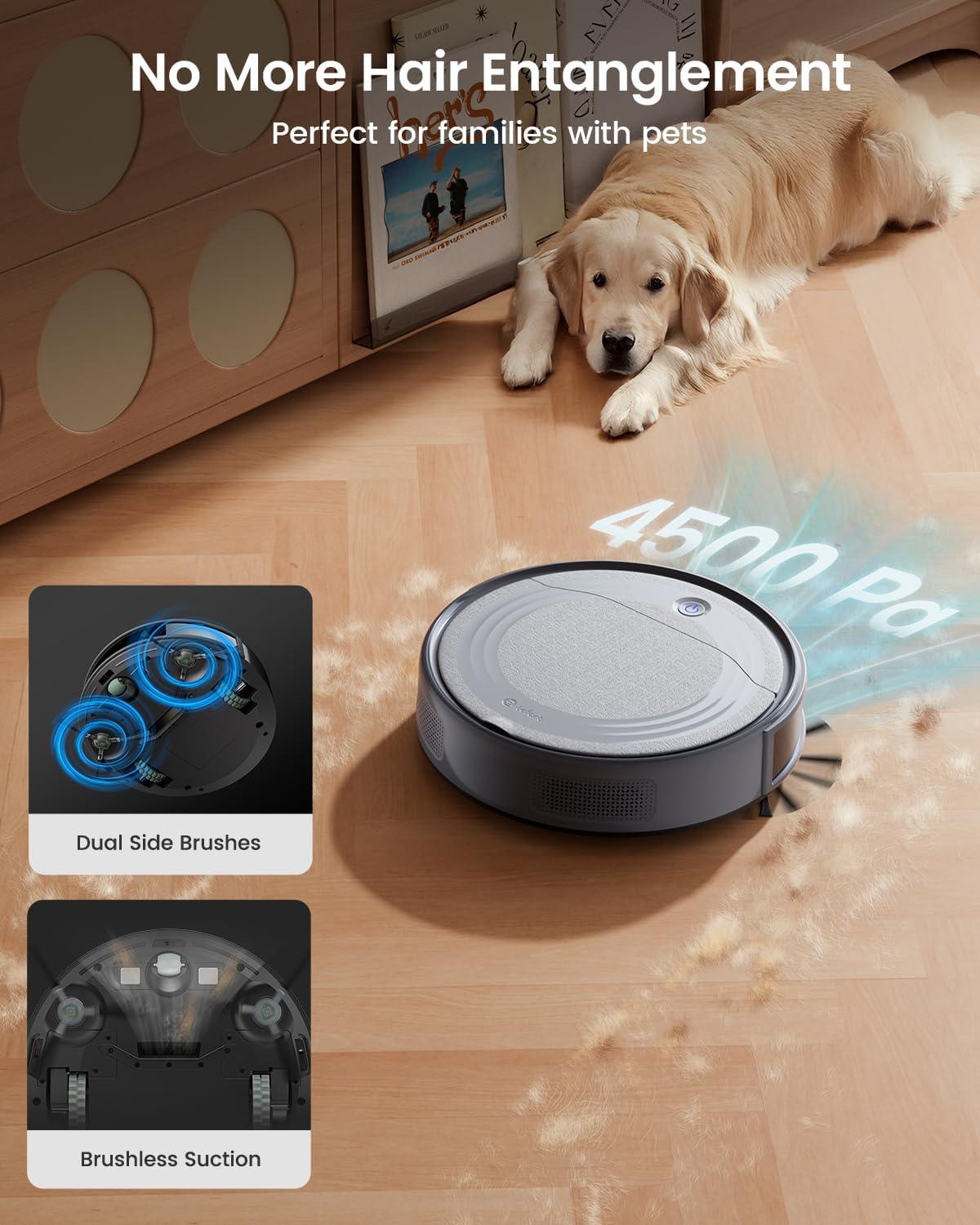 image:imageLefant LiDAR Robot Vacuum and Mop 90Day SelfEmptying 190 PSD Obstacle Avoidance Customized Cleaning MultiFloor Mapping 5500Pa Strong Suction 140 Min Runtime WiFiAlexaAPPiWatch M2 ProM310