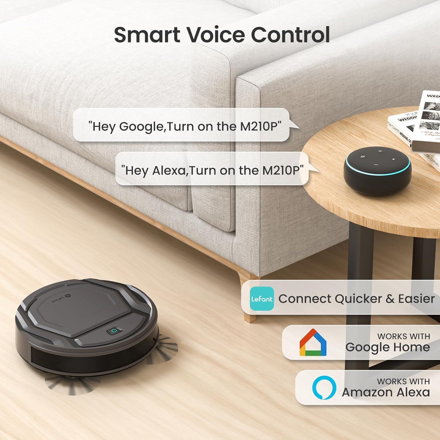 image:imageLefant LiDAR Robot Vacuum and Mop 90Day SelfEmptying 190 PSD Obstacle Avoidance Customized Cleaning MultiFloor Mapping 5500Pa Strong Suction 140 Min Runtime WiFiAlexaAPPiWatch M2 ProM210P