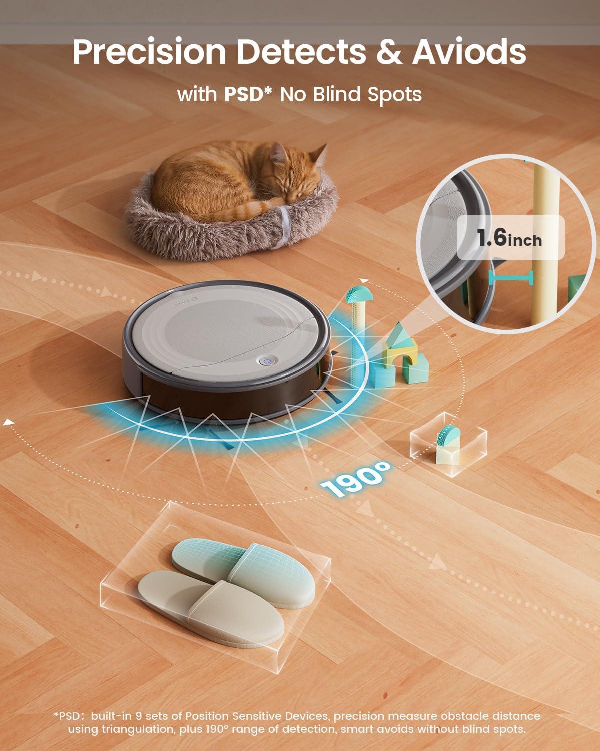image:imageLefant LiDAR Robot Vacuum and Mop 90Day SelfEmptying 190 PSD Obstacle Avoidance Customized Cleaning MultiFloor Mapping 5500Pa Strong Suction 140 Min Runtime WiFiAlexaAPPiWatch M2 ProM310