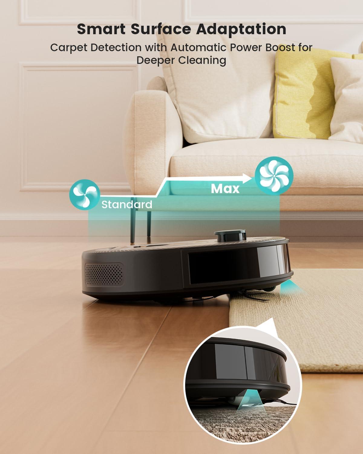 image:imageLefant LiDAR Robot Vacuum and Mop 90Day SelfEmptying 190 PSD Obstacle Avoidance Customized Cleaning MultiFloor Mapping 5500Pa Strong Suction 140 Min Runtime WiFiAlexaAPPiWatch M2 ProM330 Pro