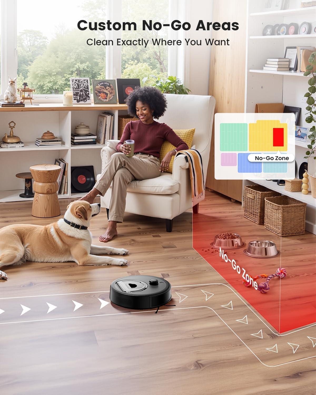 image:imageLefant LiDAR Robot Vacuum and Mop 90Day SelfEmptying 190 PSD Obstacle Avoidance Customized Cleaning MultiFloor Mapping 5500Pa Strong Suction 140 Min Runtime WiFiAlexaAPPiWatch M2 ProM330 Pro