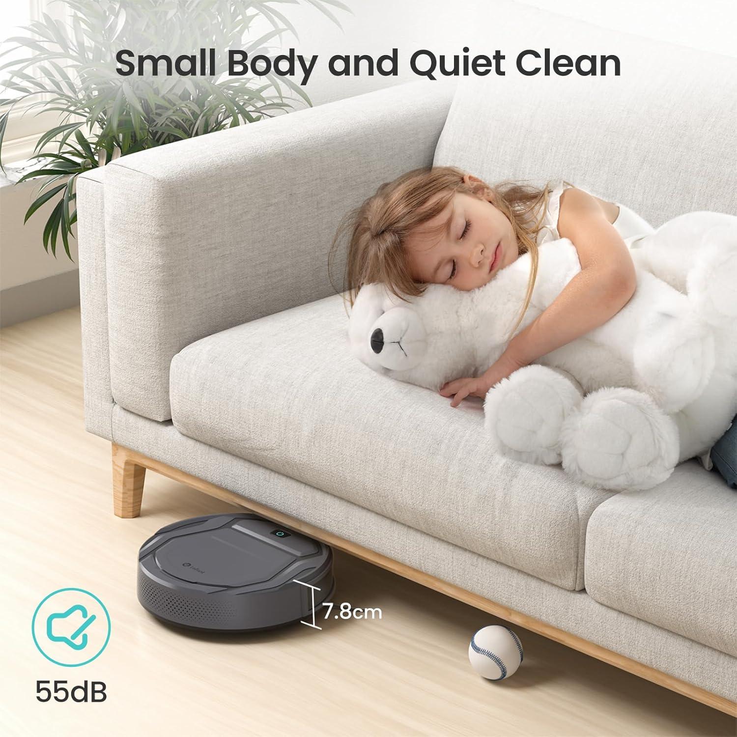 image:imageLefant M310 Ultra Robot Vacuum and Mop 6000Pa SuctionSlim Robotic Cleaner with ToF LiDAR Navigation Accurate Obstacle Avoidance WiFiAppAlexa Control 170min Runtime for Pet Hair and HomeM210Pro