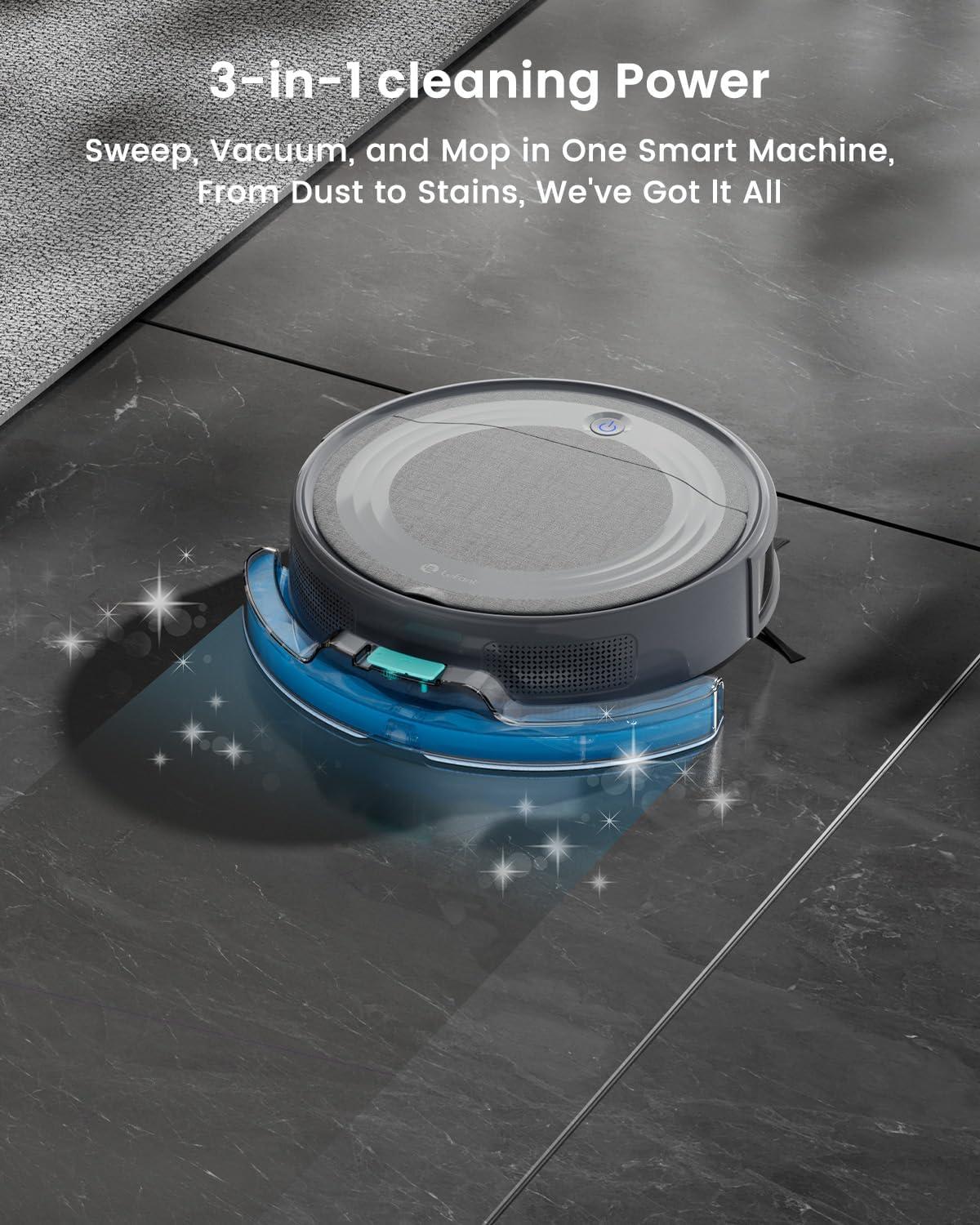 image:imageLefant M310 Ultra Robot Vacuum and Mop 6000Pa SuctionSlim Robotic Cleaner with ToF LiDAR Navigation Accurate Obstacle Avoidance WiFiAppAlexa Control 170min Runtime for Pet Hair and HomeM310 Ultra