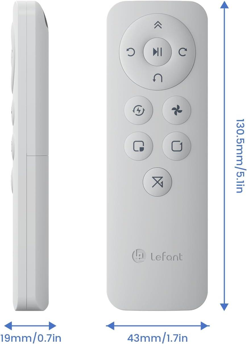 image:imageLefant Remote Control Schedule Time Control Cleaning Modes Adjust Suction Compatible with Lefant Robot Vacuums M210 M210B M210P M310 M320 Robotic Vacuum Cleaner