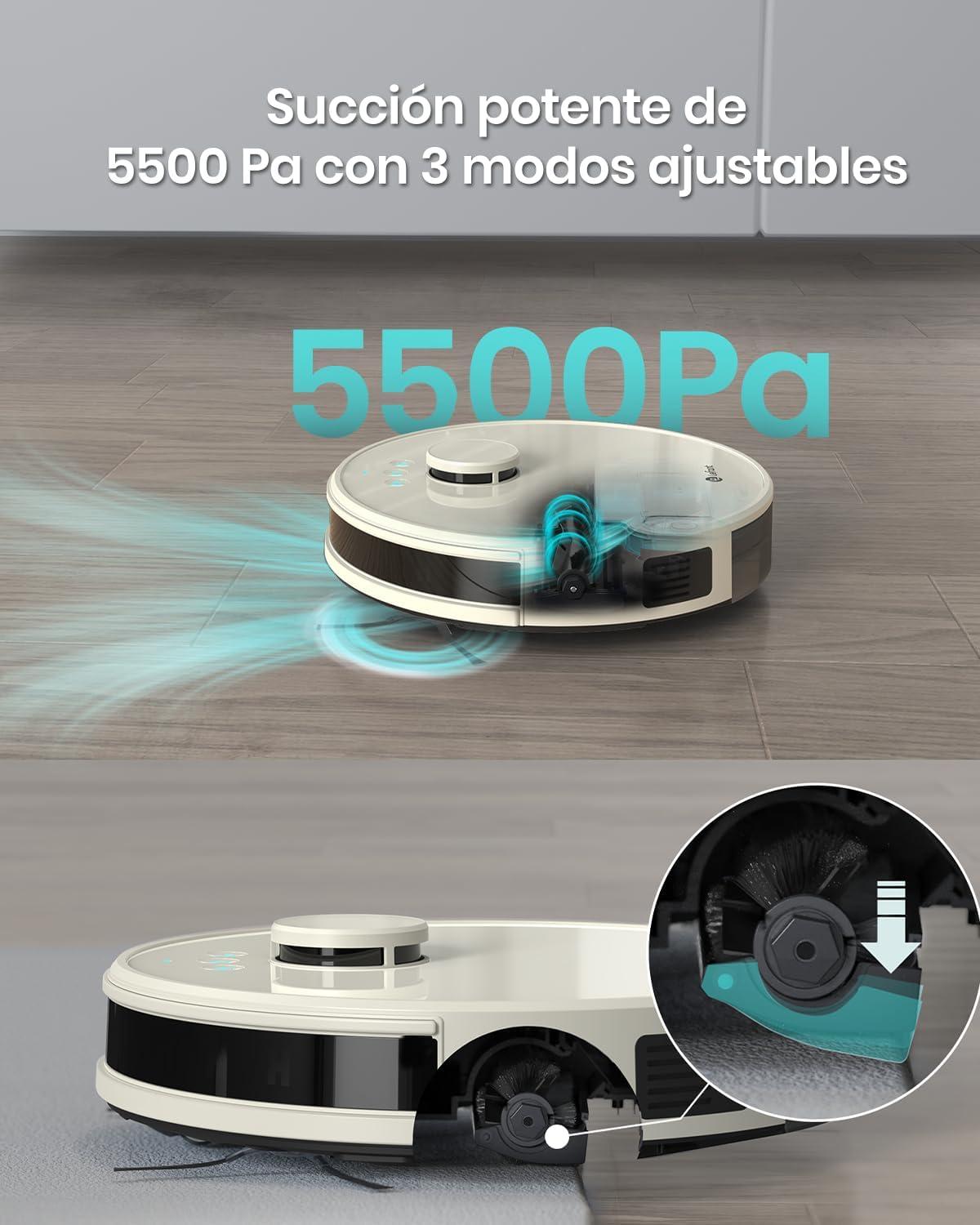 image:imageLefant Robot Vacuum Slim Quiet 3 Adjustable Strong Suction Levels Robot Vacuum Cleaner Ideal for Pet Hair Hard Floor and Daily Cleaning WiFiAppAlexaiWatch Control M210 ProM1