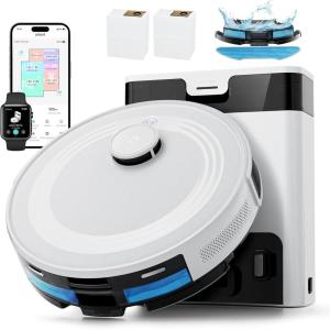 Lefant LiDAR Robot Vacuum and Mop, 90-Day Self-Emptying, 190° PSD Obstacle Avoidance, Customized Cleaning, Multi-Floor Mapping, 5500Pa Strong Suction, 140 Min Runtime, WiFi/Alexa/APP/iWatch, M2 Pro(M2 Pro)