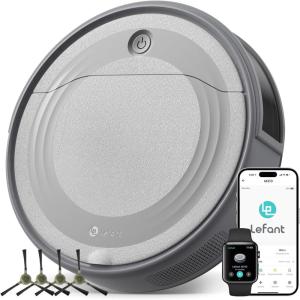Lefant LiDAR Robot Vacuum and Mop, 90-Day Self-Emptying, 190° PSD Obstacle Avoidance, Customized Cleaning, Multi-Floor Mapping, 5500Pa Strong Suction, 140 Min Runtime, WiFi/Alexa/APP/iWatch, M2 Pro(M310)