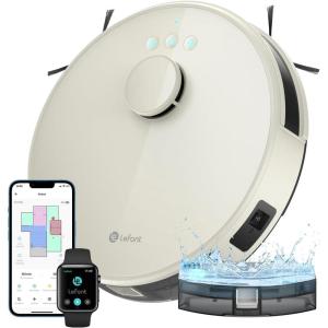 Lefant Robot Vacuum, Slim Quiet, 3 Adjustable Strong Suction Levels, Robot Vacuum Cleaner Ideal for Pet Hair Hard Floor and Daily Cleaning, WiFi/App/Alexa/iWatch Control, M210 Pro(M1)